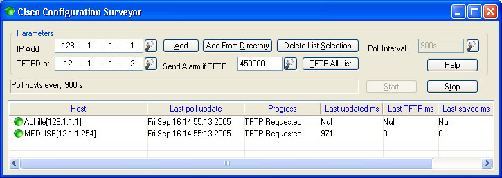 surveillance des configurations cisco