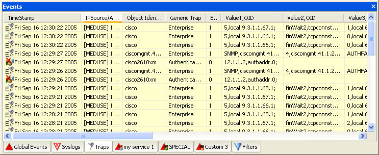 r&eacute;ception de trap snmp
