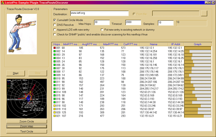 TraceRouteDialogBox