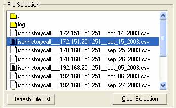 ISDn call stats history files