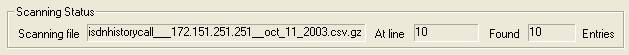 ISDN history read file status