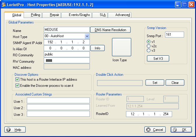 host property global tab