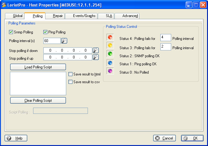 snmp polling parameter