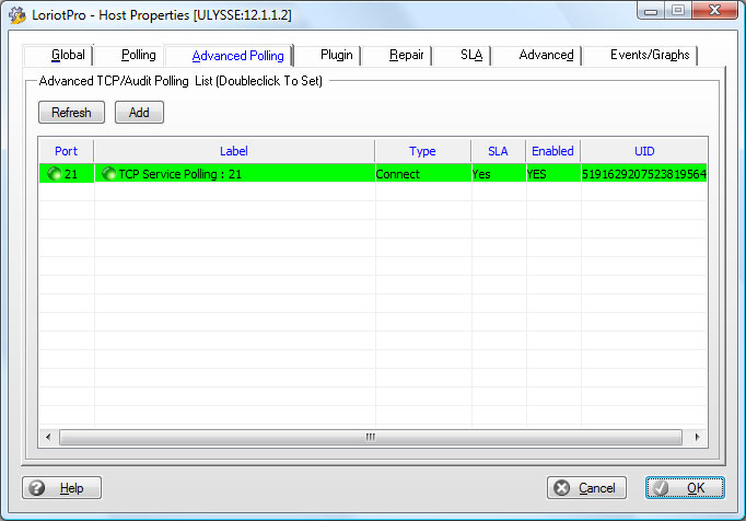 application tcp monitoring