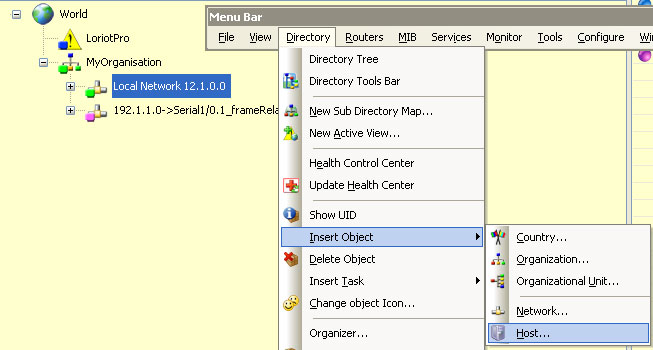 insert loriotpro host in directory
