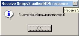 bad snmp v3 answer