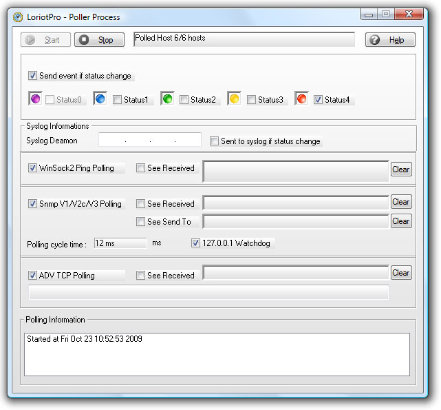 snmp polling process configuration