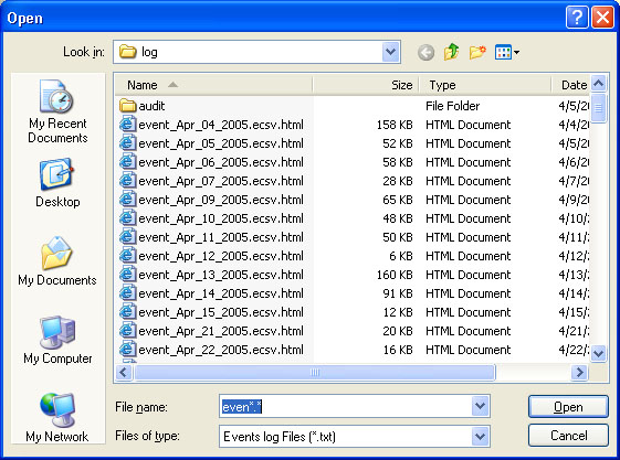 event files
