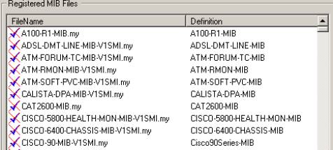 MIB files not compiled