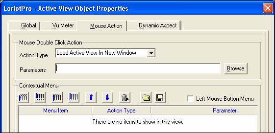 double click action of active view object