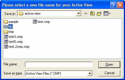 Creation d'une vue active - Active view