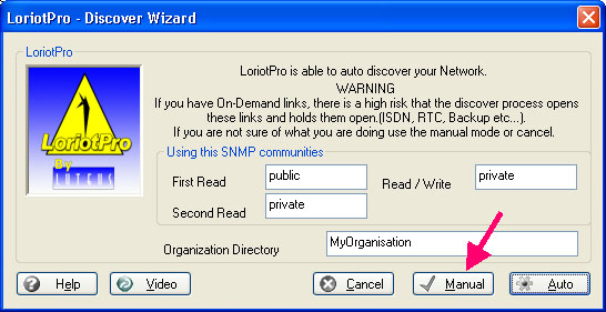 snmp mnual discover
