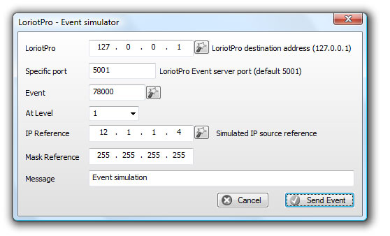 event simulation exemple