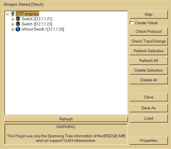 stp engine bridge list