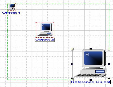 Network Map - graphical object positionning
