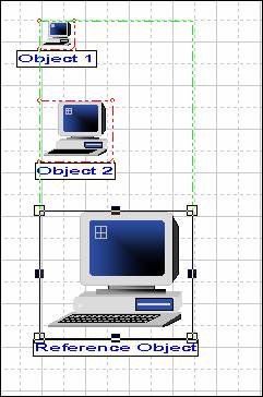 Network Map - graphical object positionning